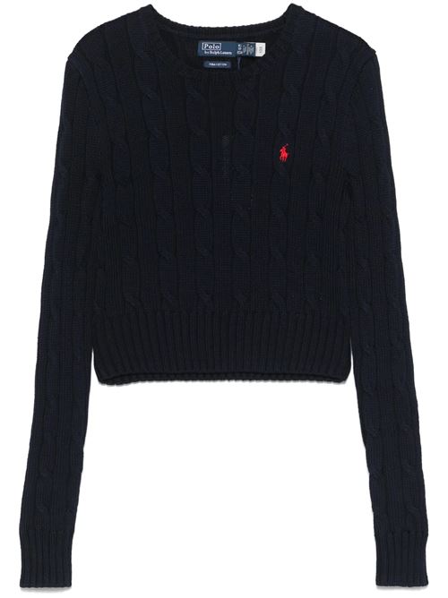 Prussian blue ribbed cardigan POLO RALPH LAUREN | 211959283002